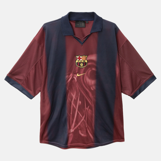 Camisola Barcelona Retro 2000/01 X CACTUS JACK 2024/25 - imagem 1