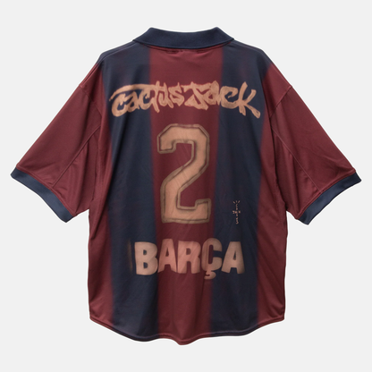 Camisola Barcelona Retro 2000/01 X CACTUS JACK 2024/25 - imagem 2