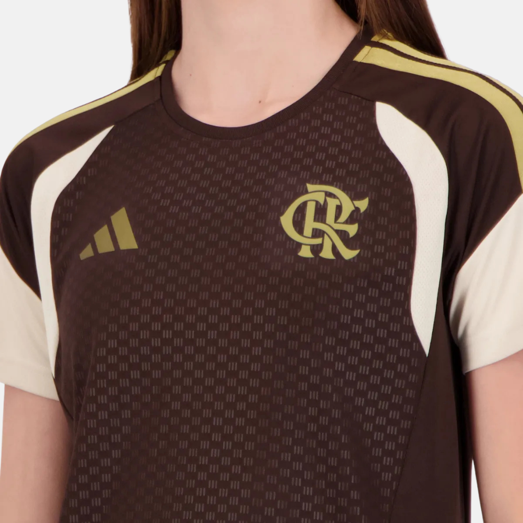 Camisola Feminina Treino Marrom CR Flamengo 26 - imagem 4