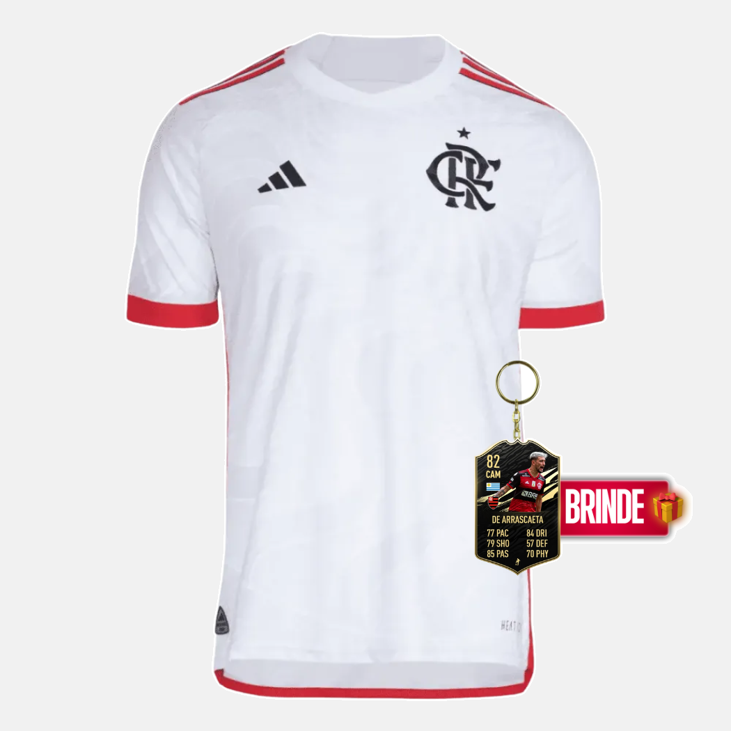 Camisola Flamengo Branca Away 2024/25 - imagem 1