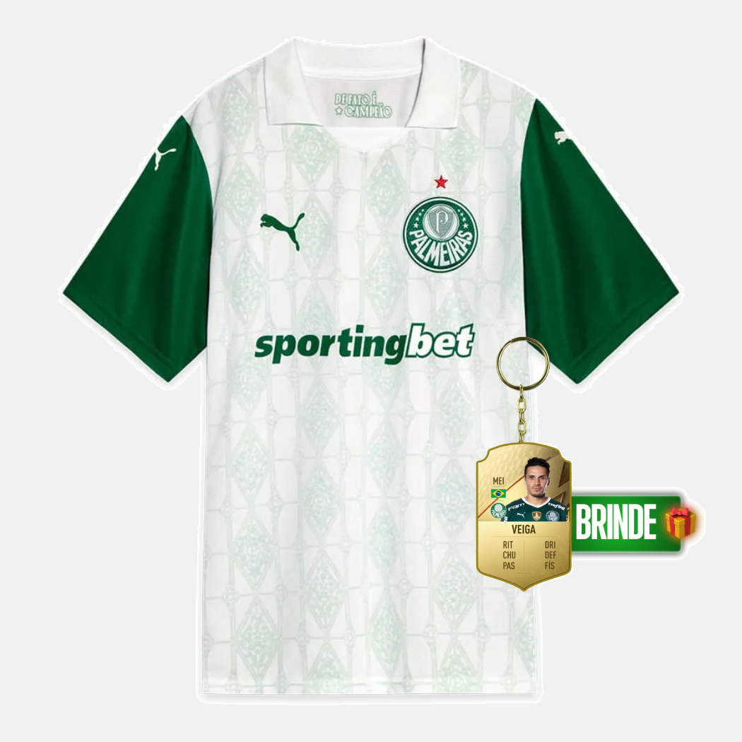 Camisola Palmeiras branca away 2025/26 - imagem 1