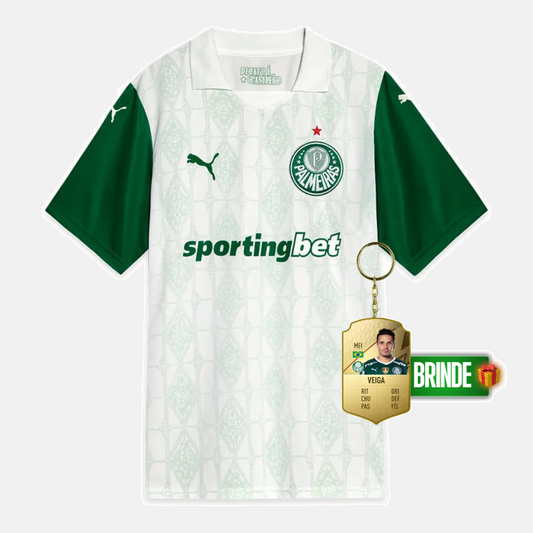 Camisola Palmeiras branca away 2025/26 - imagem 1