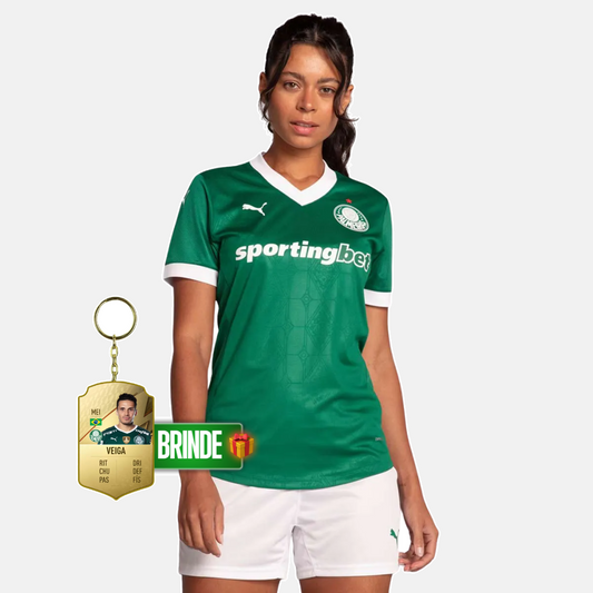 Camisola Palmeiras Feminina Verde Home 2025/26 - imagem 1