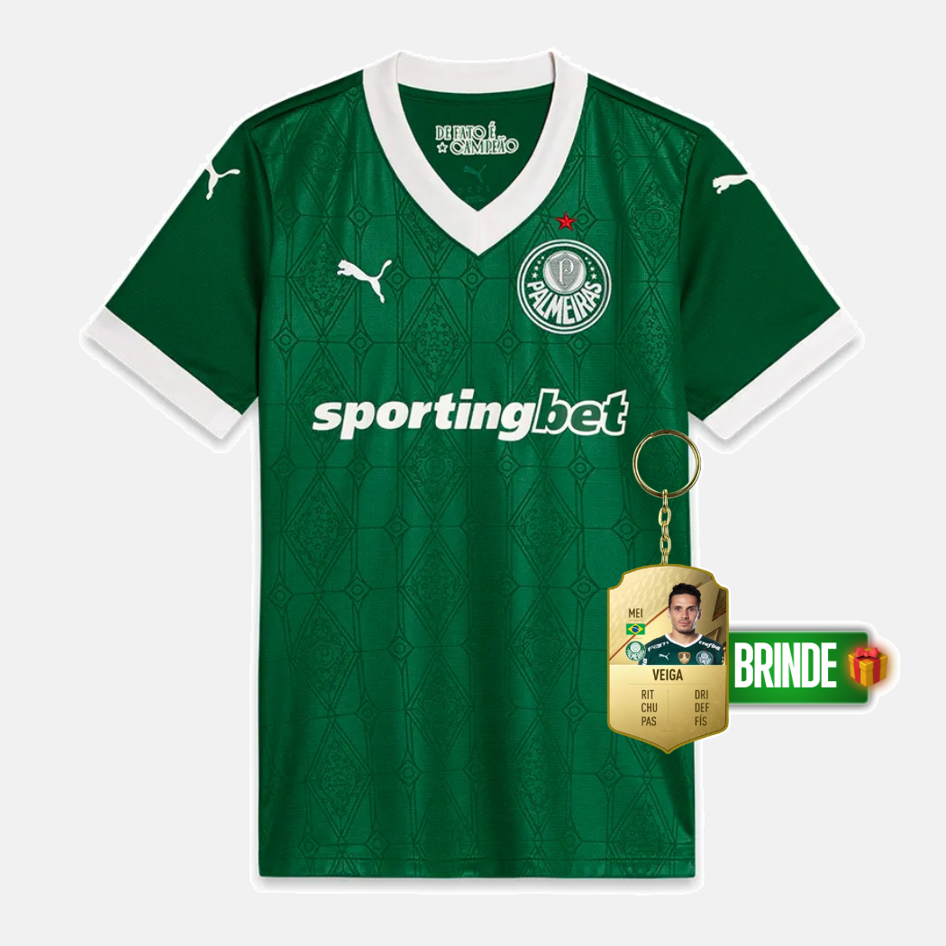 Camisola Palmeiras Feminina Verde Home 2025/26 - imagem 3