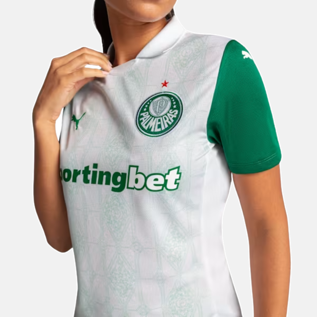 Camisola Palmeiras Puma Away 25/26 Torcedor Feminino - imagem 2