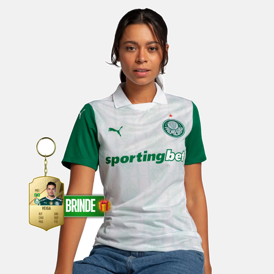 Camisola Palmeiras Puma Away 25/26 Torcedor Feminino - imagem 1