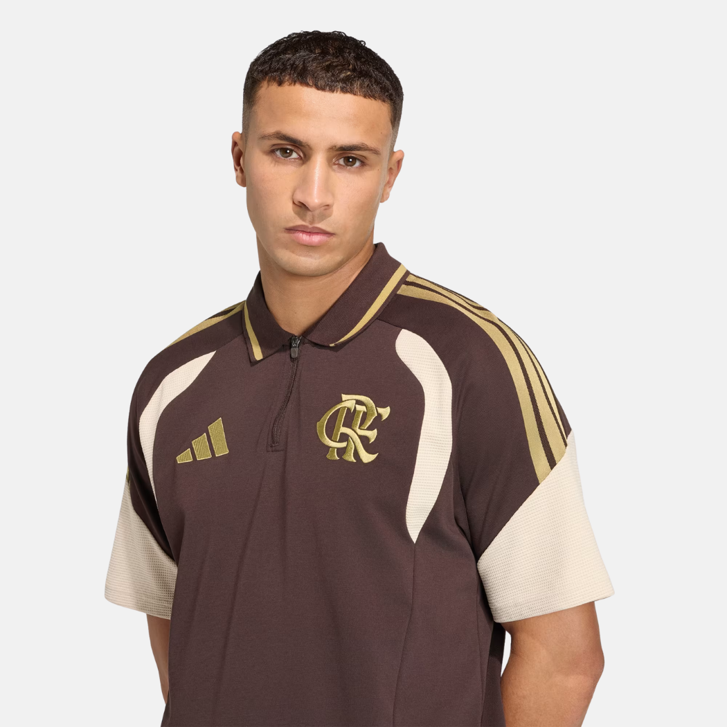 Camisola Polo Marrom TIRO26 Competition CR Flamengo - imagem 2