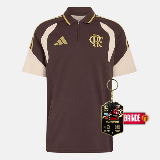 Camisola Polo Marrom TIRO26 Competition CR Flamengo - imagem 1
