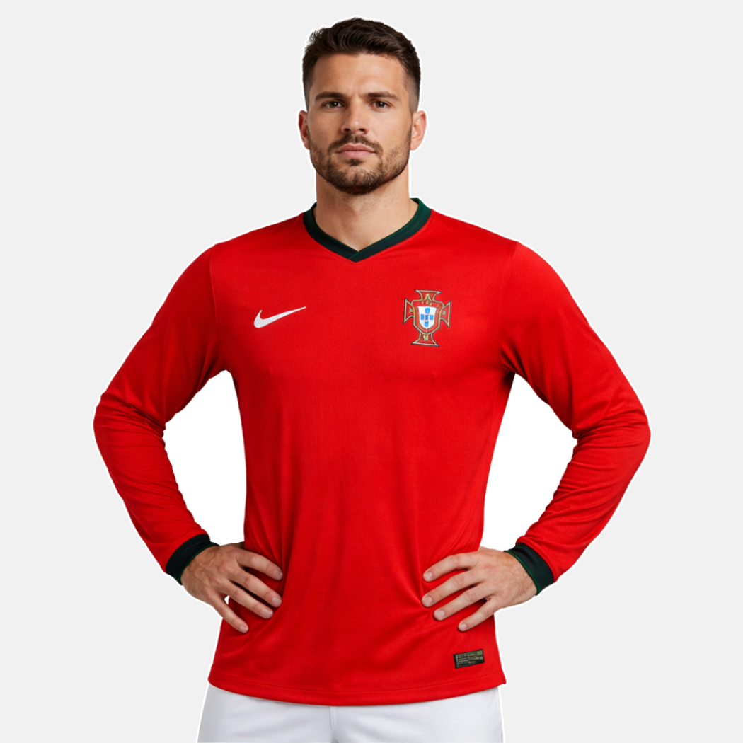 Camisola Portugal Manga Longa Principal 2024/25 - imagem 1