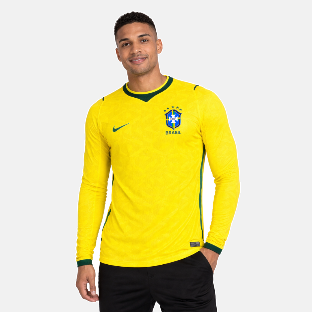 Camisola Seleção Brasil I MANGA LONGA - Copa do Mundo 2026 - imagem 1