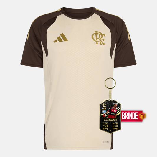 Camisola Treino Atleta Bege CR Flamengo 26 - imagem 1