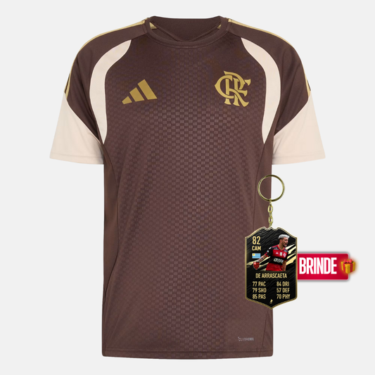 Camisola Treino Atleta Marrom CR Flamengo 26 - imagem 1