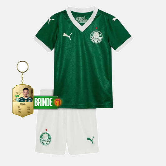 Conjunto Infantil Palmeiras verde 2025/26- Home - imagem 1