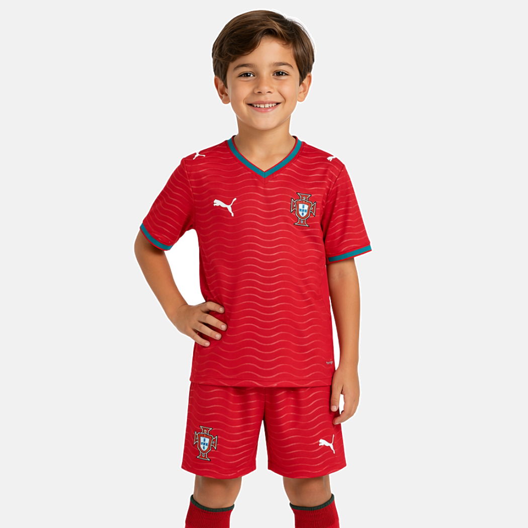 Conjunto Infantil Principal Portugal 2026 - Copa do Mundo - imagem 1