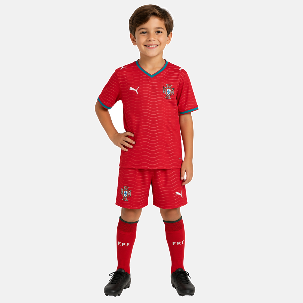 Conjunto Infantil Principal Portugal 2026 - Copa do Mundo - imagem 2