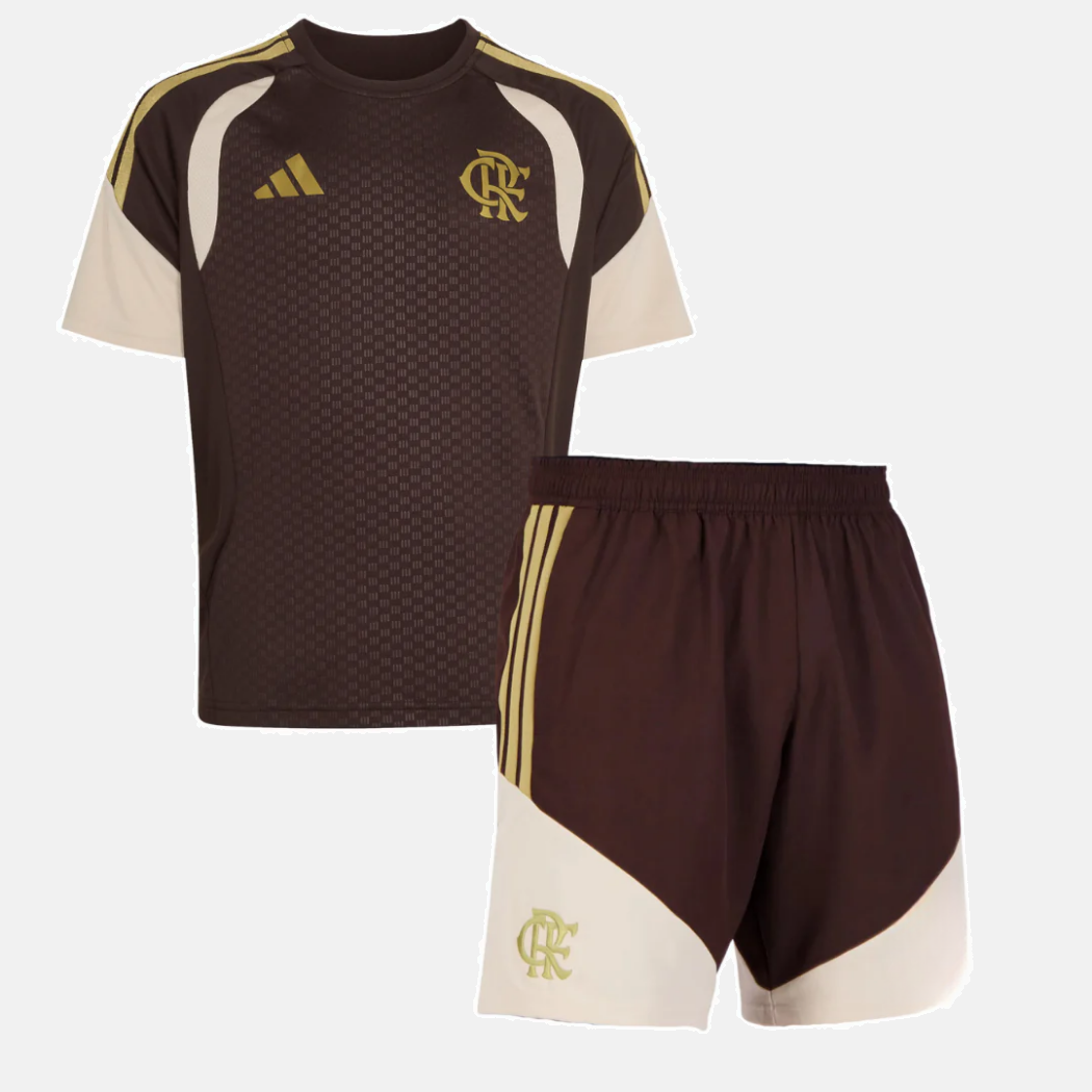 Conjunto Infantil Treino Marrom CR Flamengo 26 - imagem 2