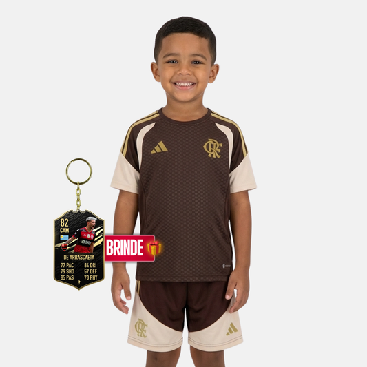Conjunto Infantil Treino Marrom CR Flamengo 26 - imagem 1