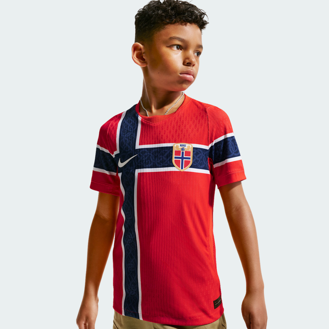 Conjunto Infantil Seleção Noruega I 2026 - Copa do Mundo - imagem 1
