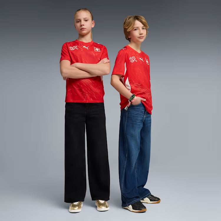 Conjunto Infantil Seleção Suíça I 2026 - Copa do Mundo - imagem 1