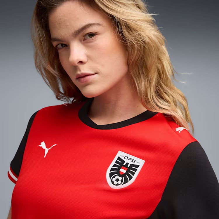 Camisola Feminina Seleção Áustria I 2026 - Copa do Mundo - imagem 1