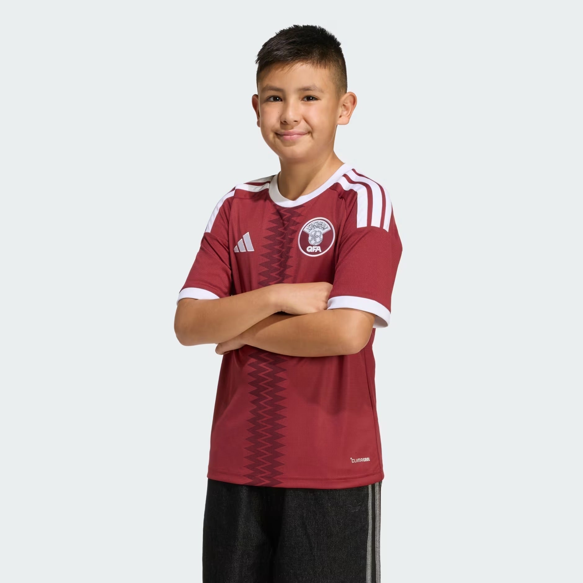 Conjunto Infantil Seleção Catar I 2026 - Copa do Mundo - imagem 1