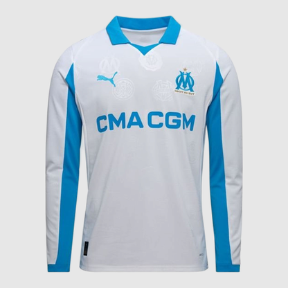 Camisola Olympique Marseille Principal 2025/26 – Manga Comprida