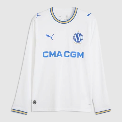 Camisola Olympique Marseille Principal 2026/27 – Manga Comprida