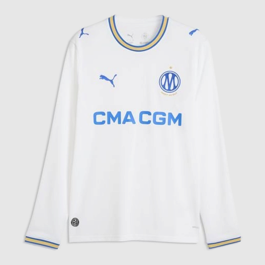 Camisola Olympique Marseille Principal 2026/27 – Manga Comprida