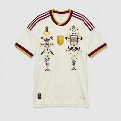 Camisola Espanha Alternativa Bordada Manuscrito 2026/27 – Versão Jogador
