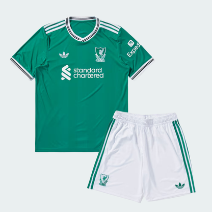Conjunto Infantil Liverpool Terceiro Equipamento 2025/26